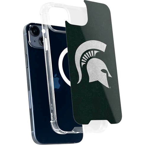 Michigan State University Spartans Logo iPhone 15 Plus MagSafe Case