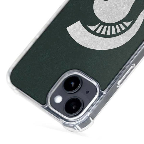 Michigan State University Spartans Logo iPhone 15 Plus MagSafe Case