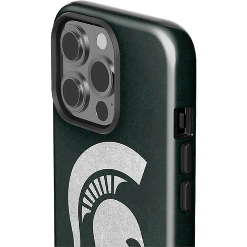 Michigan State University Spartans Logo iPhone 14 Pro Impact Case