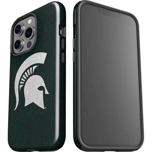 Michigan State University Spartans Logo iPhone 14 Pro Impact Case