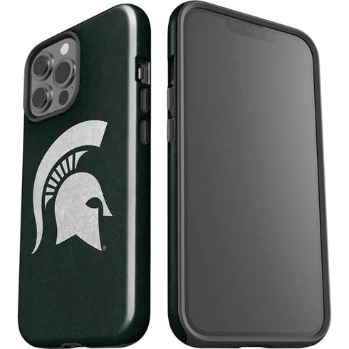 Michigan State University Spartans Logo iPhone 15 Pro Max Impact Case