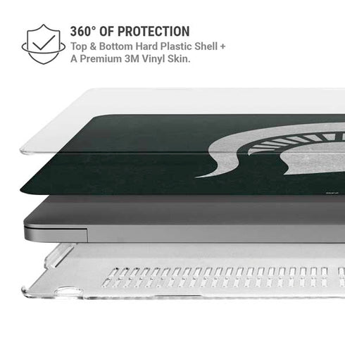 Michigan State University Spartans Logo MacBook Pro 16in (2021-25) Case plus Skin