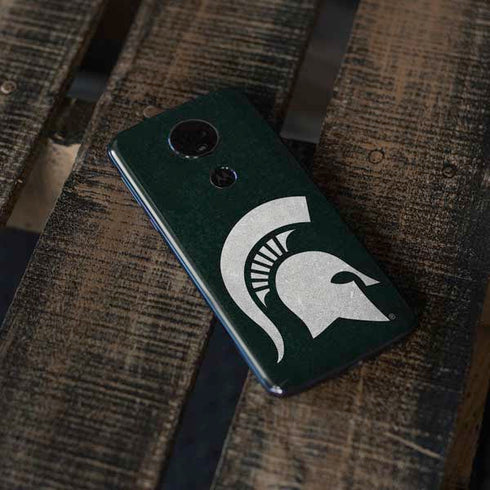 Michigan State University Spartans Logo Moto E5 Plus Skin