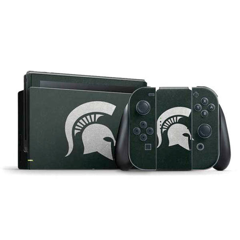 Michigan State University Spartans Logo Nintendo Switch Bundle Skin