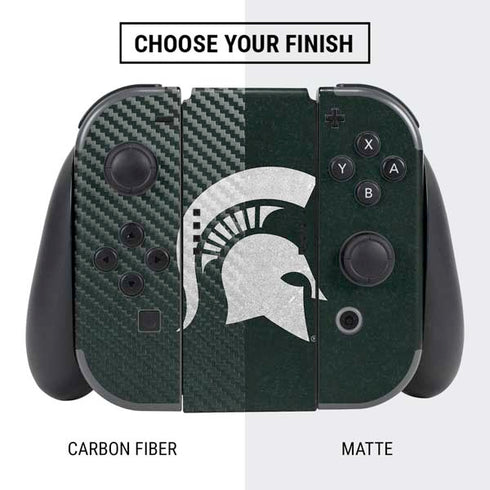 Michigan State University Spartans Logo Nintendo Switch Bundle Skin