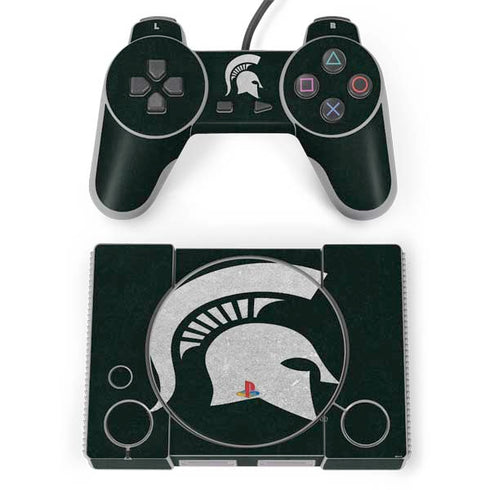 Michigan State University Spartans Logo PlayStation Classic Bundle Skin