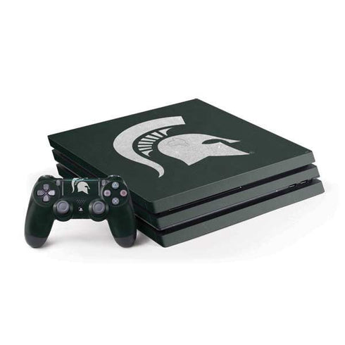 Michigan State University Spartans Logo PS4 Pro Bundle Skin