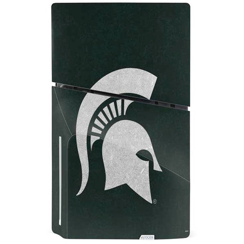 Michigan State University Spartans Logo PS5 Slim Disk Console Skin