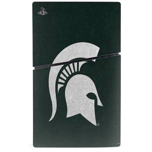 Michigan State University Spartans Logo PS5 Slim Digital Edition Bundle Skin
