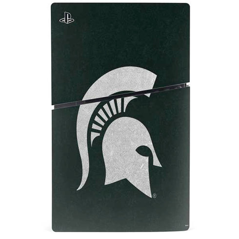 Michigan State University Spartans Logo PS5 Slim Digital Edition Console Skin