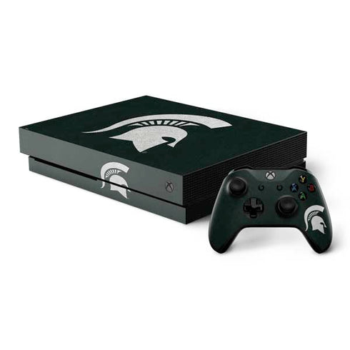 Michigan State University Spartans Logo Xbox One X Bundle Skin