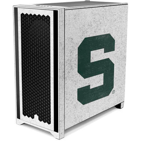 Michigan State University Spartans Mean Green S Corsair 4000D Tempered Glass Mid-Tower ATX Case Skin