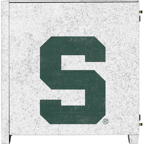 Michigan State University Spartans Mean Green S Corsair 4000D Tempered Glass Mid-Tower ATX Case Skin