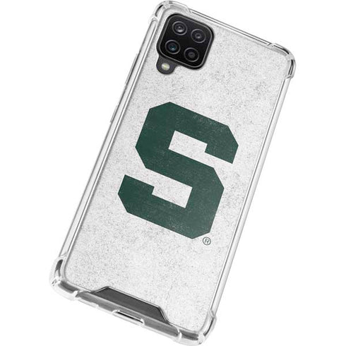 Michigan State University Spartans Mean Green S Galaxy A12 Clear Case