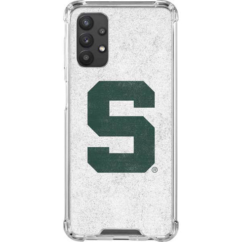 Michigan State University Spartans Mean Green S Galaxy A32 5G Clear Case