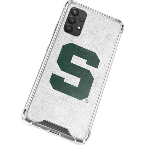 Michigan State University Spartans Mean Green S Galaxy A32 5G Clear Case
