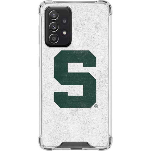 Michigan State University Spartans Mean Green S Galaxy A52 5G Clear Case