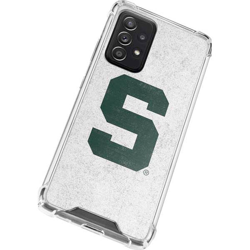 Michigan State University Spartans Mean Green S Galaxy A52 5G Clear Case