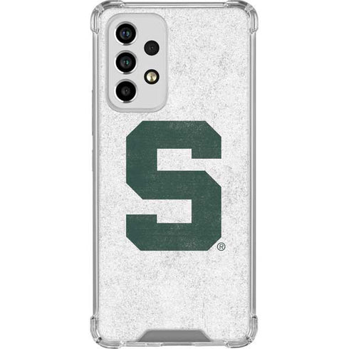 Michigan State University Spartans Mean Green S Galaxy A53 5G Clear Case