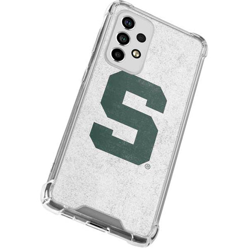Michigan State University Spartans Mean Green S Galaxy A53 5G Clear Case