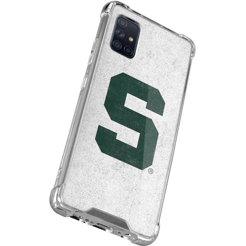 Michigan State University Spartans Mean Green S Galaxy A71 5G Clear Case