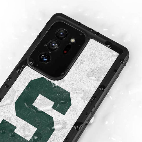 Michigan State University Spartans Mean Green S Galaxy Note20 Ultra 5G Waterproof Case