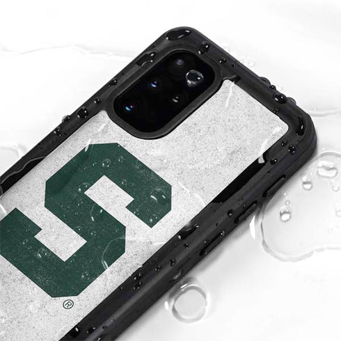 Michigan State University Spartans Mean Green S Galaxy S20 Plus Waterproof Case