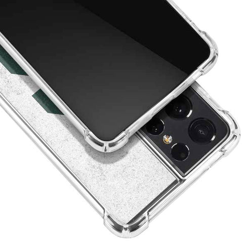 Michigan State University Spartans Mean Green S Galaxy S21 Ultra 5G Clear Case
