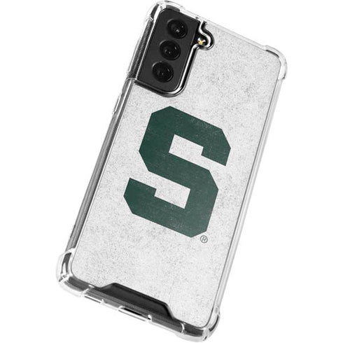 Michigan State University Spartans Mean Green S Galaxy S22 Clear Case