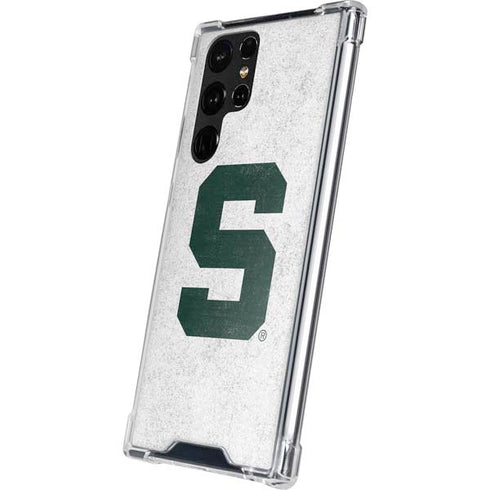 Michigan State University Spartans Mean Green S Galaxy S22 Ultra Clear Case