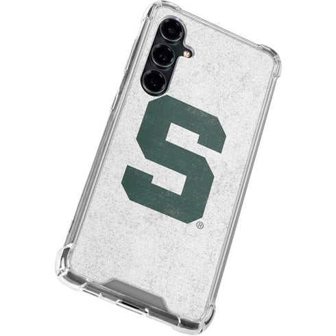 Michigan State University Spartans Mean Green S Galaxy S23 FE Clear Case