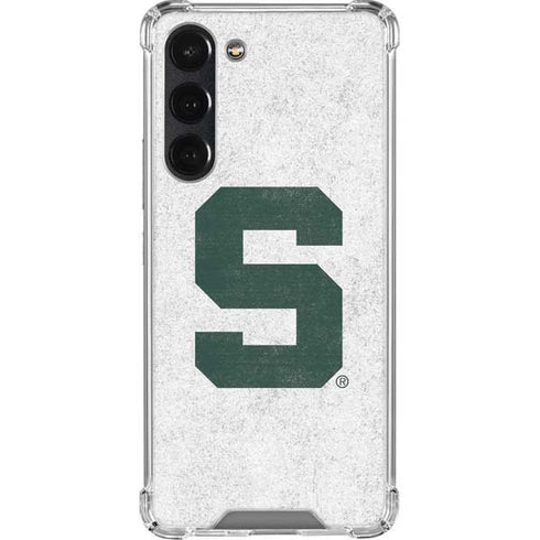 Michigan State University Spartans Mean Green S Galaxy S23 Plus Clear Case