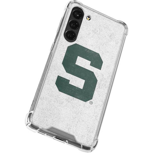 Michigan State University Spartans Mean Green S Galaxy S23 Plus Clear Case