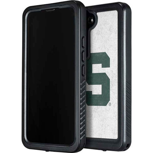 Michigan State University Spartans Mean Green S Galaxy S23 Plus Waterproof Case