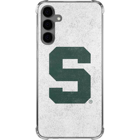 Michigan State University Spartans Mean Green S Galaxy S24 Plus Clear Case
