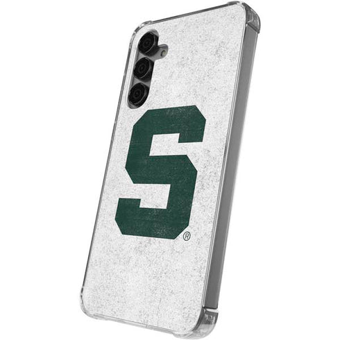 Michigan State University Spartans Mean Green S Galaxy S24 Plus Clear Case