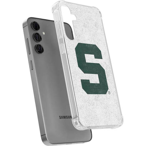 Michigan State University Spartans Mean Green S Galaxy S24 Plus Clear Case
