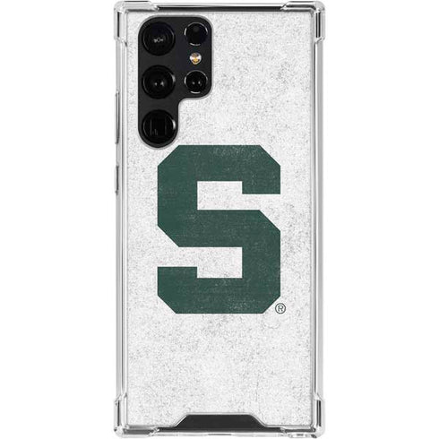 Michigan State University Spartans Mean Green S Galaxy S24 Ultra Clear Case