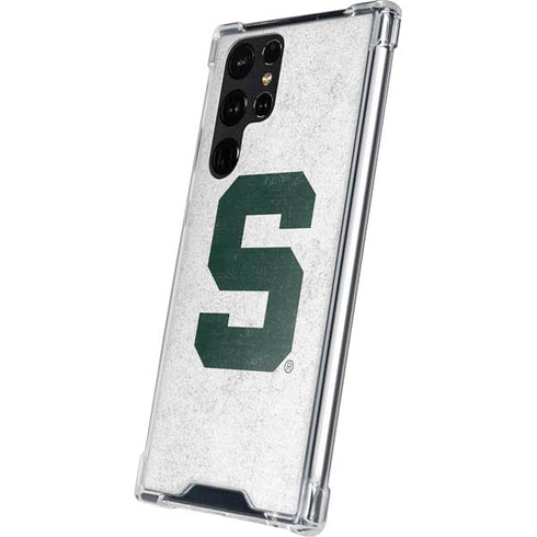 Michigan State University Spartans Mean Green S Galaxy S24 Ultra Clear Case