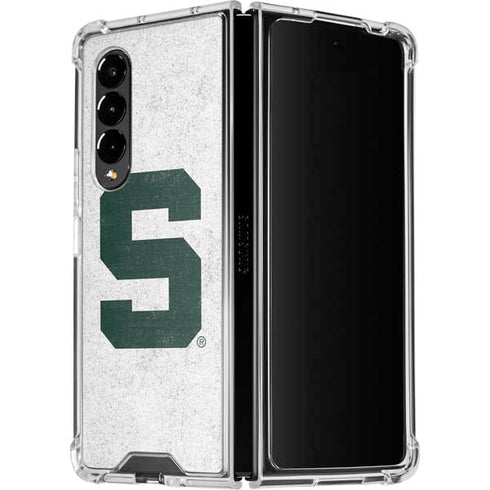 Michigan State University Spartans Mean Green S Galaxy Z Fold4 5G Clear Case