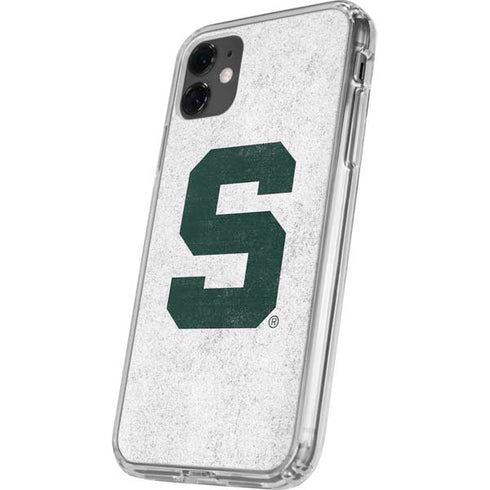 Michigan State University Spartans Mean Green S iPhone 11 Clear Case