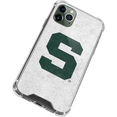 Michigan State University Spartans Mean Green S iPhone 11 Pro Max Clear Case