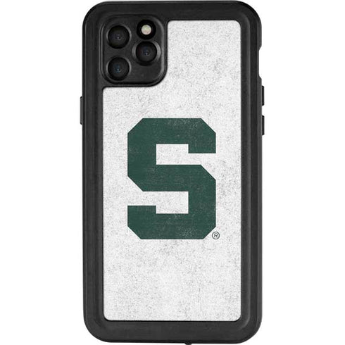 Michigan State University Spartans Mean Green S iPhone 11 Pro Max Waterproof Case