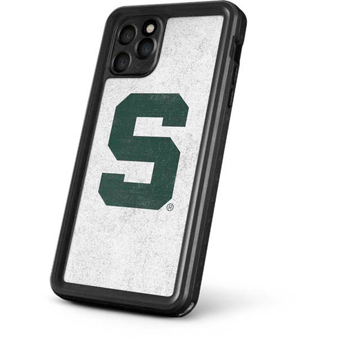 Michigan State University Spartans Mean Green S iPhone 11 Pro Max Waterproof Case