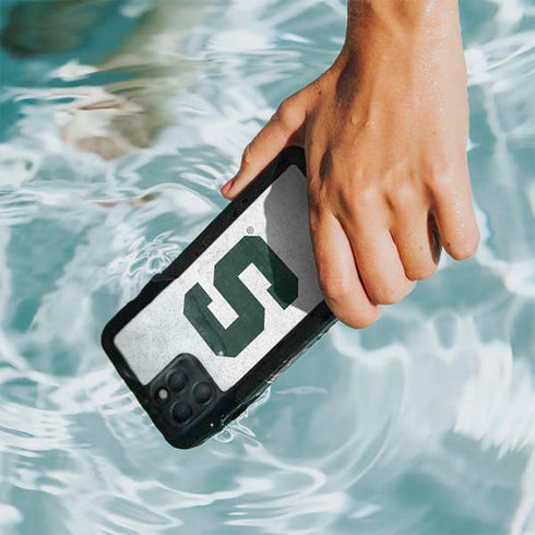 Michigan State University Spartans Mean Green S iPhone 11 Pro Max Waterproof Case