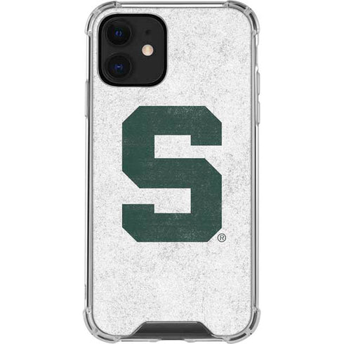 Michigan State University Spartans Mean Green S iPhone 12 Clear Case