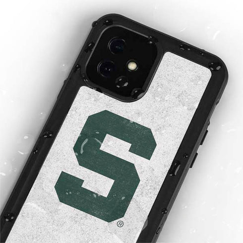 Michigan State University Spartans Mean Green S iPhone 12 Mini Waterproof Case