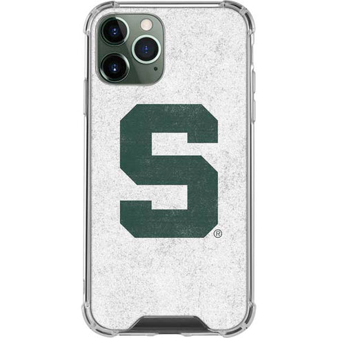 Michigan State University Spartans Mean Green S iPhone 12 Pro Clear Case