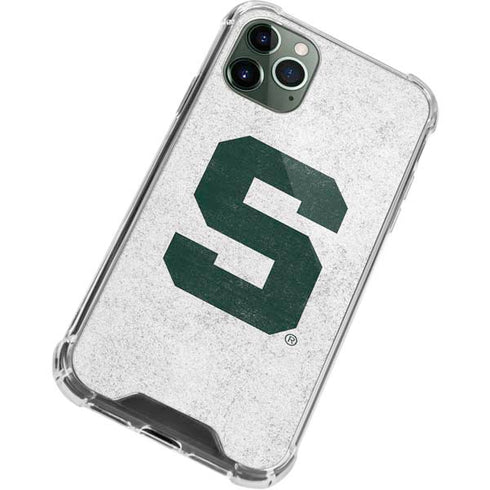 Michigan State University Spartans Mean Green S iPhone 12 Pro Clear Case