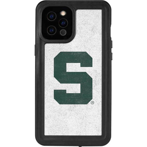Michigan State University Spartans Mean Green S iPhone 12 Pro Max Waterproof Case